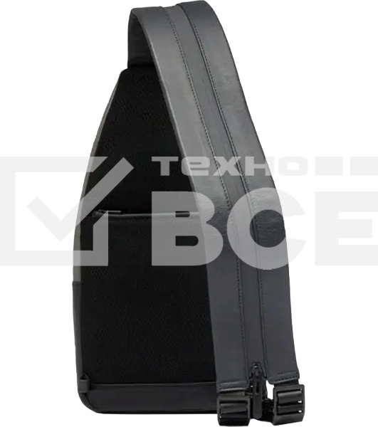 Рюкзак слинг мужской Piquadro Urban CA6540UB00/NGR, кожа, черный/серый