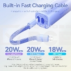 Портативный аккумулятор Vention Power Bank 5000mAh(USB-C + Lightning) 20W Серо-белый, шт., фото3