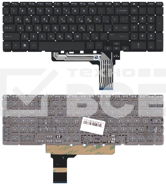 Клавиатура для ноутбука HP Victus 16-d 16-e черная