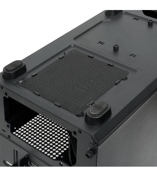 Компьютерный корпус без блока питания HSPD M530, Mesh Mid Tower, Black, TG, 0.4 SPCC, no fans ATX, mATX, mITX 155/290/200mm 2x2.5', 2x3.5', 7xPCI 1xUSB-A 3.0, 2xUSB-A 1.0 335x193x445mm