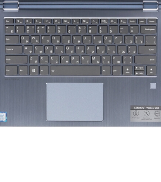 Клавиатура для ноутбука Lenovo Yoga 530-14IKB серебристая с подсветкой