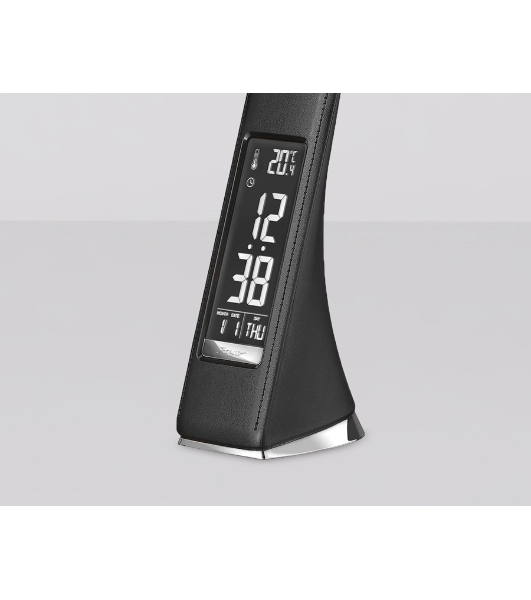 Светодиодная настольная лампа с дисплеем Ambrella light DE509 BK черный LED 3000-6400K 6W+LCD 2W