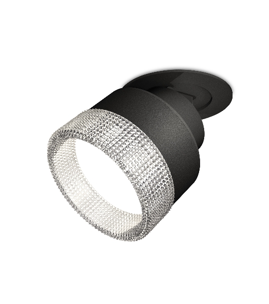 Светильник Ambrella Light XM8102540 SBK/CL черный песок/прозрачный GX53 (A2242, A2106, C8102, N8480)
