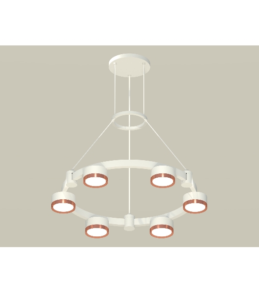 Светильник Ambrella light XR92031103/6 SWH/PPG белый песок/золото розовое полированное GX53 (A9203, C9231, N8126)