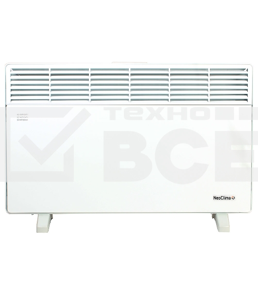 Конвектор Neoclima Comforte T2.0 ЭВНА-2,0/230С2 (сшп) белый, 2000 Вт, 25 м2, термостат