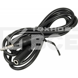 Кабель аудио Ningbo JAAC003-1 Jack 3.5 (m)/Jack 3.5 (f) 1м. черный