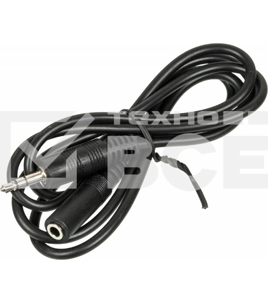 Кабель аудио Ningbo JAAC003-1 Jack 3.5 (m)/Jack 3.5 (f) 1м. черный