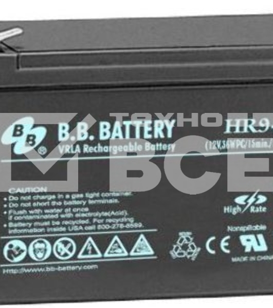 Батарея B.B.Battery HR 9-12 (12V 9Ah)