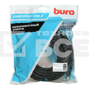 Кабель аудио-видео Buro HDMI (m)/HDMI (m) 10м. позолоченные контакты черный