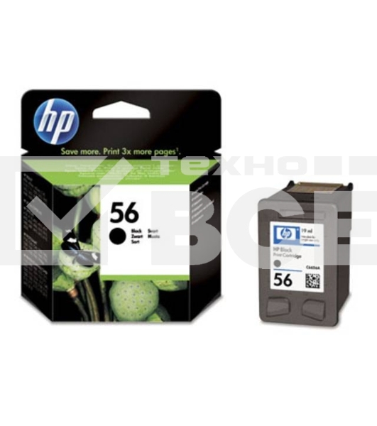 Картридж струйный HP №56 C6656AE черный для HP PCS 2100/DJ 5550/450/PS 7150/7350/7550 (520стр.)
