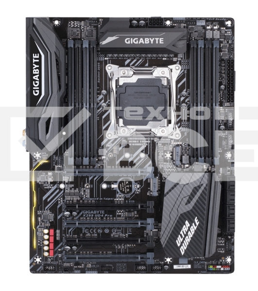 Материнская плата Gigabyte X299 UD4 PRO, LGA2066, Intel X299, 8xDDR4, 8xSATA, 2xM.2, 2xPCIe 3.0 x16, 1xPCIe 3.0 x8, 2xPCIe 3.0 x4, 6xUSB-A 5Gbps, 2xUSB-A 10Gbps, 6x3.5 мм, 7.1, ATX