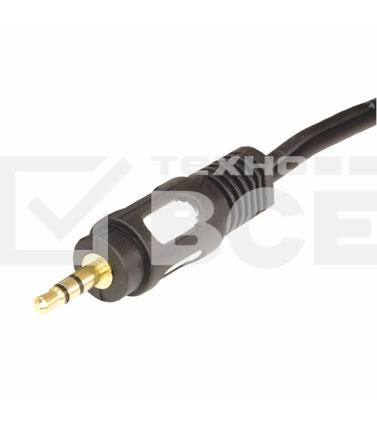 Шнур Стерео 3,5 мм - 2 RCA, длина 1,5 метра (GOLD) Rexant