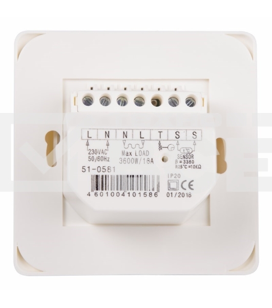 Терморегулятор механический Rexant с датчиком температуры пола (R70XT) (3500 Вт) бежевый