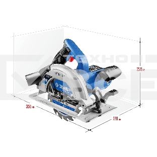Циркулярная пила (дисковая) Зубр ПДП-55 1300Вт (ручная)