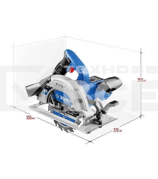 Циркулярная пила (дисковая) Зубр ПДП-55 1300Вт (ручная)