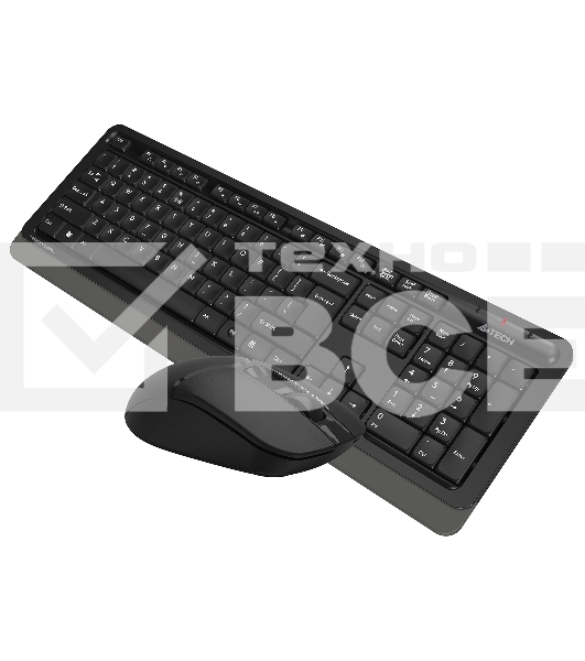 Клавиатура + мышь A4Tech Fstyler FG1012 клав:черный/серый мышь:черный USB беспроводная Multimedia