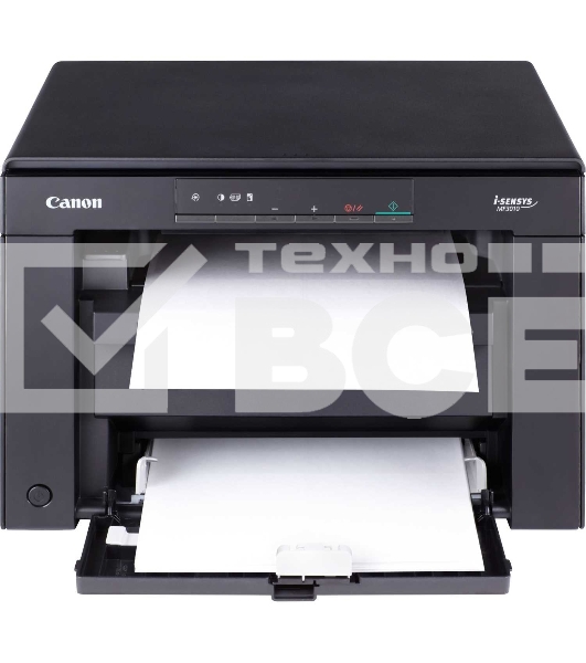 МФУ лазерный Canon i-SENSYS MF3010 (5252B004), A4, ч/б, печ. 18 стр/мин., скан. до 18 стр/мин., 600 x 1200 dpi (печать) 600x600dpi (сканер), USB 2.0