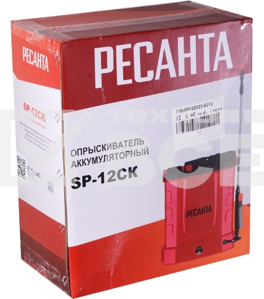 Опрыскиватель Ресанта SP-12СК аккум. ранц. 12л красный/черный (70/13/40)