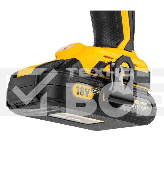 Дрель-шуруповерт аккумуляторная Denzel BLDL-IB-18-02, 18В, 2 АКБ, Кейс