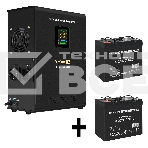 Комплект ИБП EX296002RUS + батарея 55Aч EX285667RUS 2шт (инвертор, синус, для котла, настенный) ExeGate FineSine SX-2500.LCD.AVR.2SH <2500VA/1800W, чистая синусоида, цветной LCD-дисплей, AVR, 2*Schuko, линейно-интерактивный, крепление настенное/универсаль, фото2