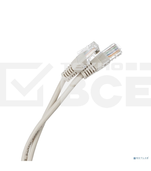 Шнур коммут. NEOMAX (NM13011-050) UTP 5 м, cat.5е, 24AWG, серый, LSZH многожильный