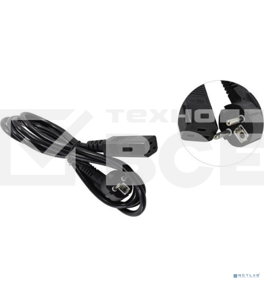 Кабель питания ExeGate Power PC19-1,8P (Евровилка Schuko->С19) VDE-250V-3*1.5-CU, черный, 16А, 1.8м