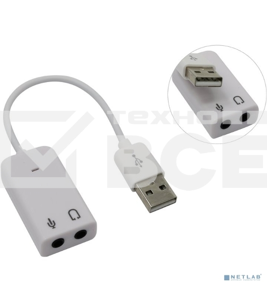 Внешняя звуковая карта USB Espada USB 2.0 (PAAU003) (43082)