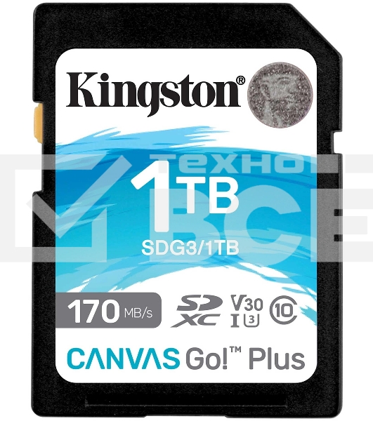 Карта памяти Kingston 1TB SDXC Canvas Go Plus 170R C10 UHS-I U3 V30/ Kingston 1TB SDXC Canvas Go Plus 170R C10 UHS-I U3 V30