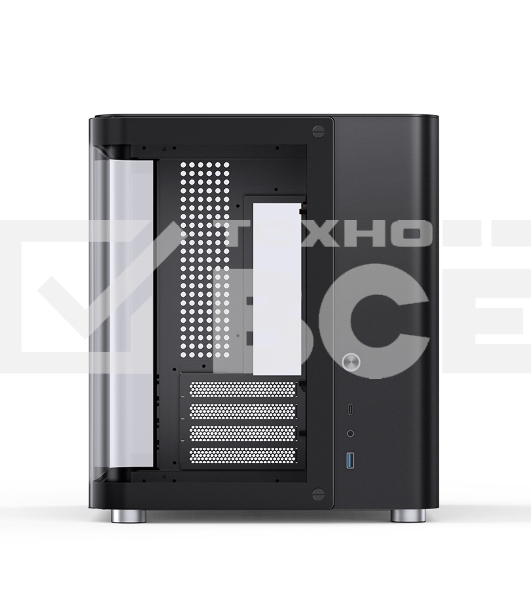 Корпус без блока питания Корпус JONSBO TK-1 Black 2.0 MATX без БП, mini-ITX, micro-ATX, черный