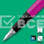 Ручка перьевая Parker Jotter Originals F60 (2096860) Magenta M сталь нержавеющая блистер, фото4