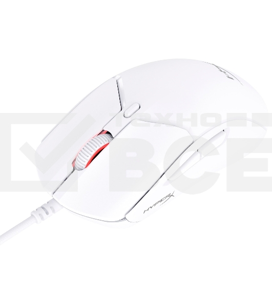 Мышь проводная HyperX Pulsefire Haste 2 белый, 26000 dpi, USB, кнопки - 6