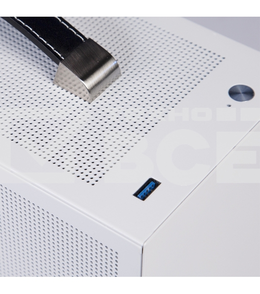 Компьютерный корпус PCCooler I100 PRO MESH WH, Mesh Compact, белый, SPCC, no fans ITX 60/300/SFX PSU support; 1x2.5