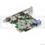 Контроллер ExeGate EX290278RUS EXE-362 PCI-E 2.0, 2*USB3.0 ext + 1*USB3.0 int + LAN UTP 1000Mbps, разъем доп.питания (OEM), фото8