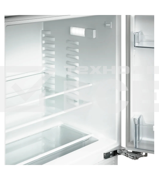 Встраиваемый холодильник Kuppersberg RBU 814, коллекция High-Tech,отсек для овощей,полка для яиц,полезный объем 138 л, перенавешиваемые двери, энергопотребление А+,управление электронное сенсорное, цвет белый