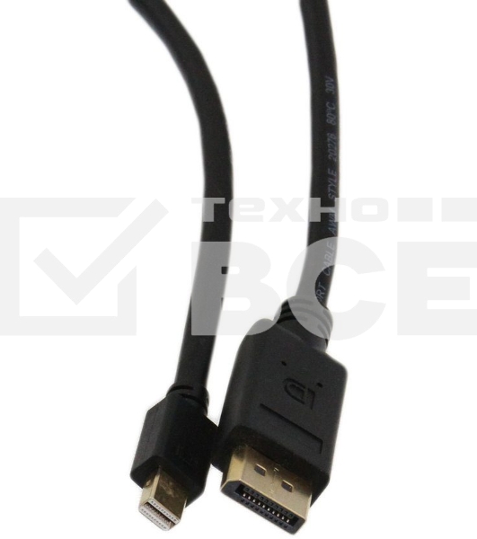 Кабель-переходник Telecom (TA682-1.8M) 4K*60Hz 1.2V Mini DisplayPort M <--> Display Port M 1,8м [6926123463314]
