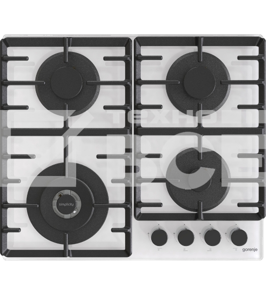 Газовая варочная поверхность Gorenje GTW642SYW белый