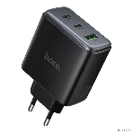 Зарядное устройство Hoco 65Вт, 3.25А, QC3.0/PD, 1xUSB, 2xType-C, C160A, черный, коробка, фото7