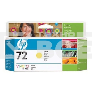 Картридж струйный HP №72 C9373A желтый для HP DJ T1100/T610 (130мл)