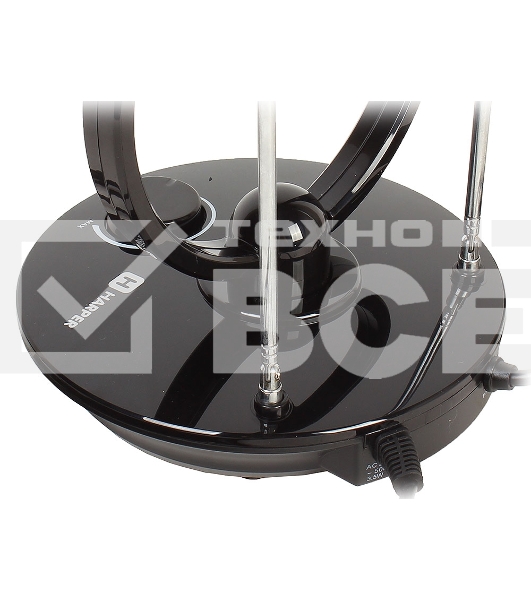 Телевизионная антенна Harper ADVB-2969 (комнатная, активная;DVB-T2; VHF / UHF (174–230 MHz, 470-862 MHz); 25 dB; 75 ; 3 dB; 1м)