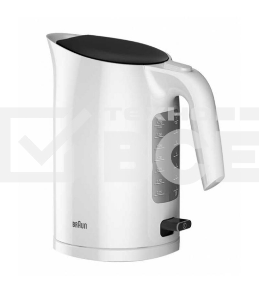 Чайник электрический Braun WK3100WH  1.7л. 2200Вт белый (корпус: пластик)