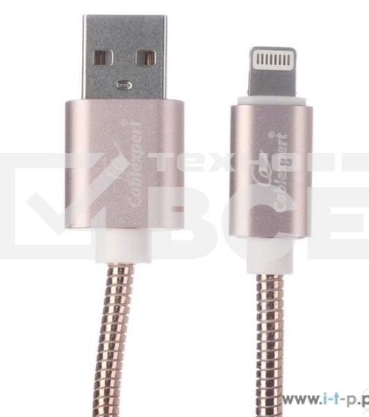 Кабель Cablexpert для Apple CC-G-APUSB02Cu-1.8M, AM/Lightning, серия Gold, длина 1.8м, золото, блистер
