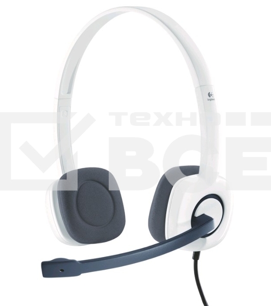 Наушники с микрофоном Logitech H150 белый накладные оголовье (981-000350)