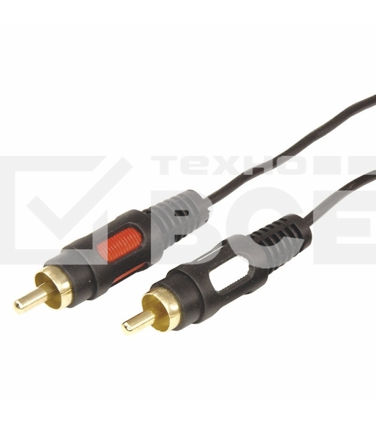 Шнур Стерео 3,5 мм - 2 RCA, длина 1,5 метра (GOLD) Rexant