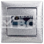 Valena Розетка двойная RJ45 кат.6е UTP + RJ11, алюм. Valena Розетка двойная RJ45 кат.6е UTP + RJ11, алюм., фото 1