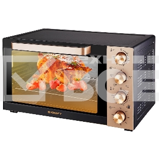 Мини-печь Kraft KF-MO 3505 KGL (золотой) + чаша в подарок