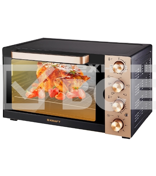 Мини-печь Kraft KF-MO 3505 KGL (золотой) + чаша в подарок