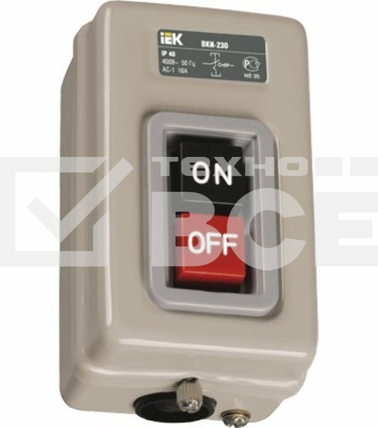 Выключатель ВКИ-230 16А 230/400В IP40 ИЭК KVK30-16-3