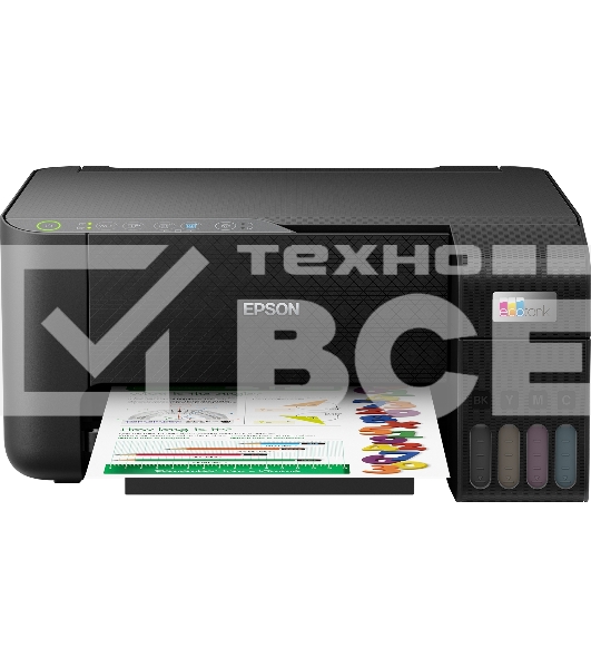 МФУ струйный Epson L3250 (C11CJ67412/C11CJ67418/C11CJ67405/C11CJ67408/C11CJ67503/C11CJ67508/C11CJ67523), A4, цветное, печ. до 33 стр/мин. (ч/б)  до 15 стр/мин. (цвет), скан. до 11 стр/мин. (ч/б) 28 стр/мин. (цвет), 1440 x 5760 dpi (печать) 1200x2400dpi (с