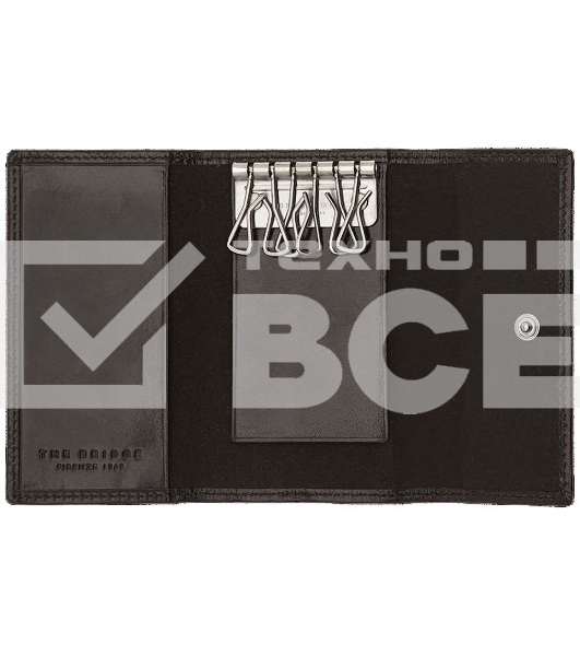 Ключница The Bridge Story Uomo 01801601/20, черный, натур.кожа