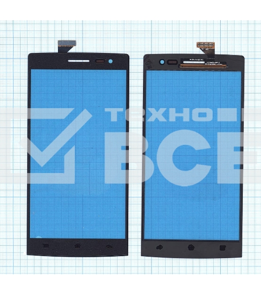 Сенсорное стекло (тачскрин) для OPPO Find 7 / Find 7a, черное